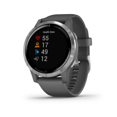 Garmin Vivoactive 4 shadow-grå/sølv-tone