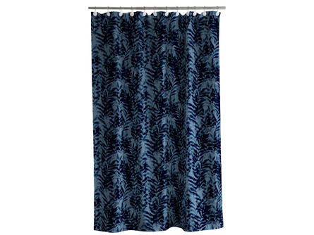 Södahl Badeforhæng Leaves China Blue 180 x 200 cm