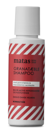 Matas Striber Granatæble Shampoo til Normalt Hår 75 ml, rejsestørrelse