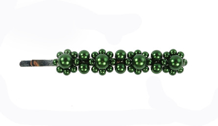 Senze Hårklemme med 4 blomster Green