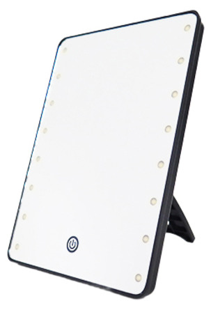 Milluminate LED-Makeupspejl Sort
