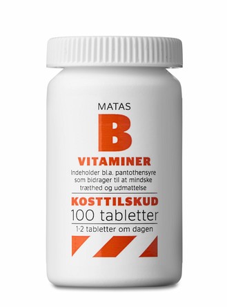 Matas Striber B-vitaminer 100 tabl.