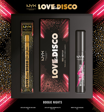 NYX PROFESSIONAL MAKEUP Love Lust Disco Shadow Palette Set Rose & Play