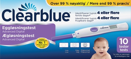 Clearblue Digital ægløsningstest advanced 10 stk