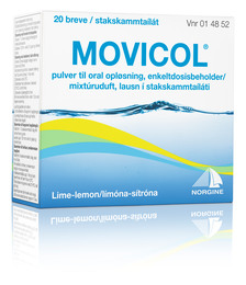 Movicol Pulver til Oral Opløsning med Lemon Smag 20 breve