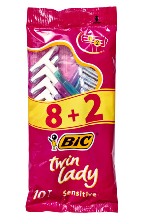 BiC Twin Lady Barberskraber 8+2 stk