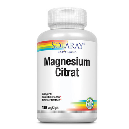 Solaray Magnesium Citrat Mg 180 Kaps