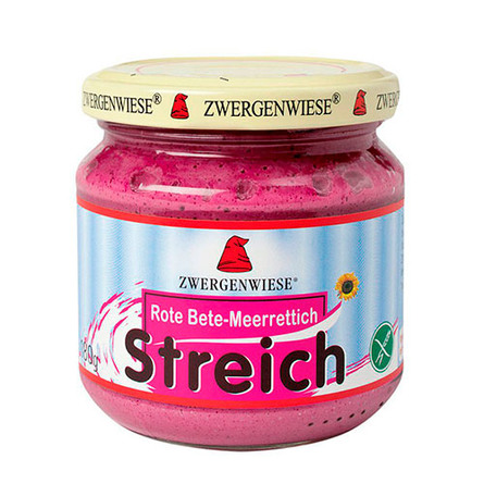 Smørepålæg Ø veg.rødbede, peberrod streich Zwergenwiese 180 g