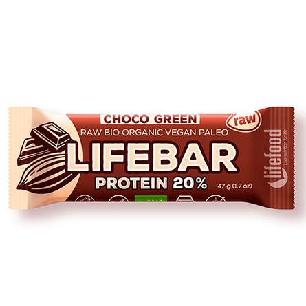 NatureSource Lifebar Choco Green Øko RAW 47 g