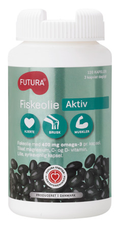 Futura Fiskeolie Aktiv 120 kapsler