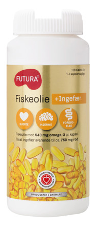 Futura Fiskeolie + ingefær 110 kaps