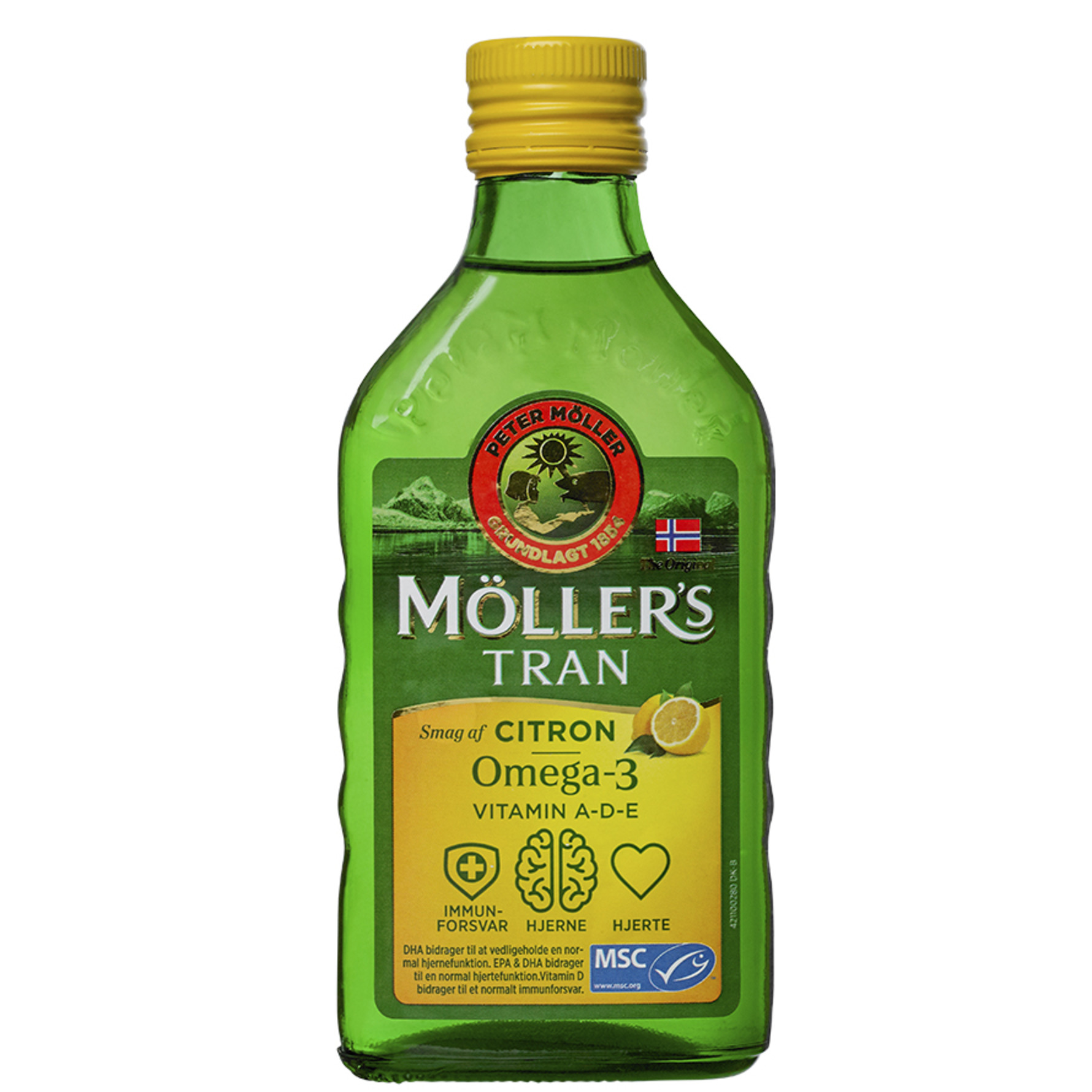 Køb Møllers Tran med citrus omega 3 250 ml - Matas