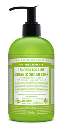 Dr. Bronner's Organic Sugar Soap Lemongrass Lime 355 ml