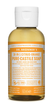 Dr. Bronner's Castile Soap Citrus-Orange 60 ml