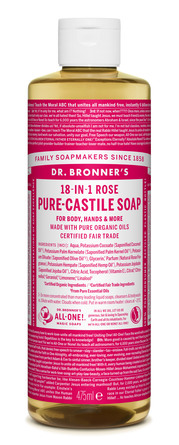 Dr. Bronner's Castile Soap Rose 475 ml