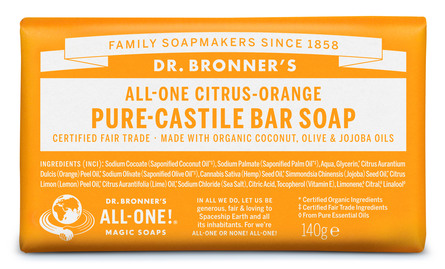 Dr. Bronner's Bar Soap Citrus-Orange