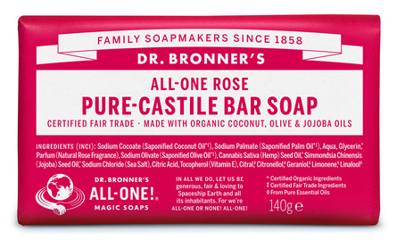 Dr. Bronner's Bar Soap Rose