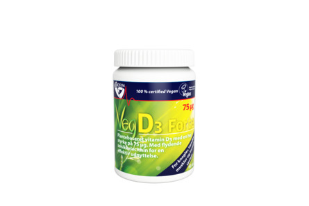 Biosym VegD3 Forte 75 µg 60 kapsler