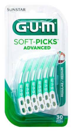 GUM Soft-Picks advanced 30 stk m. etui 30 stk.