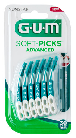 GUM Soft-Picks Advanced m/etui str L 30 stk