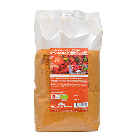Hyben pulver fint m. kerner Ø 1 kg