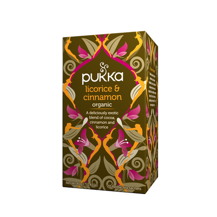 Pukka Licorice & Cinnamon Te Øko 20 breve