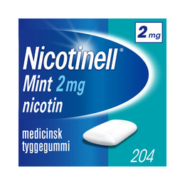 Nicotinell Mint tyggegummi 2 mg 204 stk