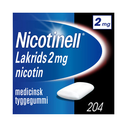 Nicotinell Lakrids tyggegummi 2 mg 204 stk
