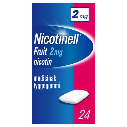 Nicotinell Fruit tyggegummi 2 mg 24 stk