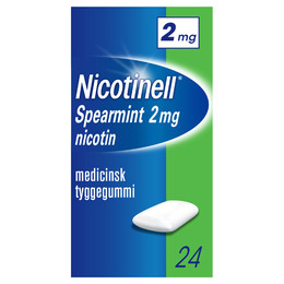 Nicotinell Spearmint tyggegummi 2 mg 24 stk