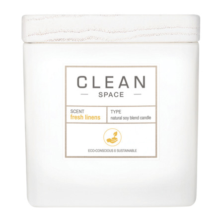 Clean Space Fresh Linens Candle 227 g