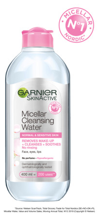 Garnier Skin Active Micellar rensevand, 400 ml