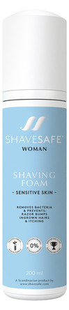 ShaveSafe Kvinde Barberskum Sensitiv 200ml 200 ml