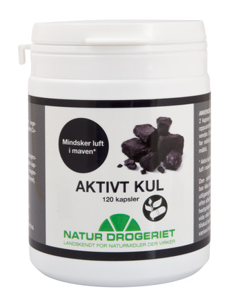 Natur Drogeriet Aktivt Kul 120 kaps.