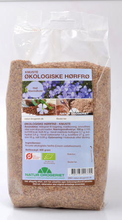 Natur Drogeriet Hørfrø friske knuste Økologiske 400 gr