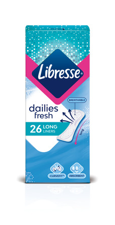 Libresse Trusseindlæg Long 26 stk