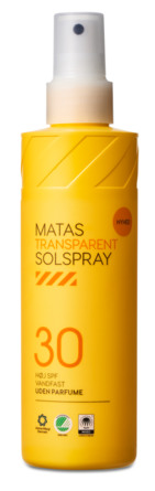 Matas Striber Transparent Solspray SPF 30 Uden Parfume 200 ml