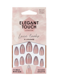 Elegant Touch Kunstige Negle Luxes Looks V-I-Please