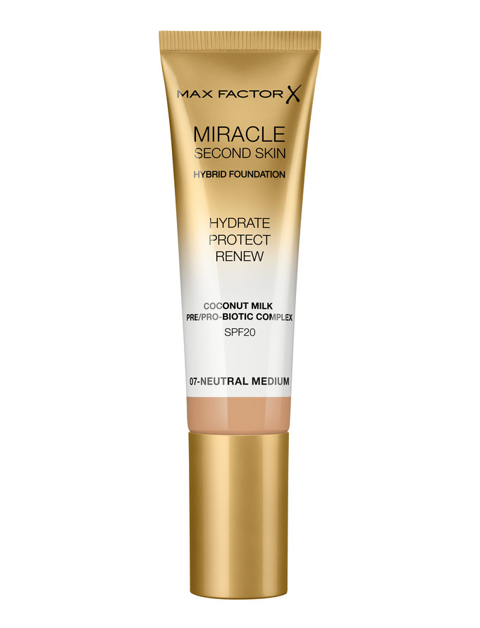 Max Factor Miracle Second Skin Foundation 07 Neutral Medium 07 Neutral Medium
