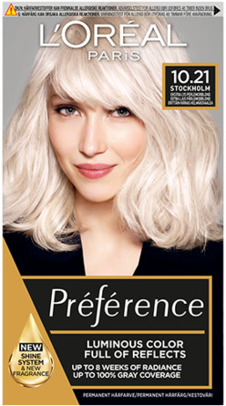 L'Oréal Paris Préférence Récital 10.21 Stockholm Light Pearl Blond