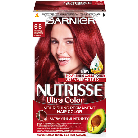 Garnier Nutrisse Ultra Color Hårfarve 6.60 Intens Rød
