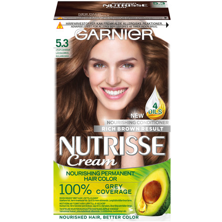 Garnier Nutrisse Cream Hårfarve 5.3 Lys Gyldenbrun