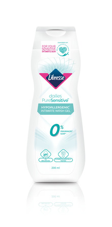 Libresse V-Care intimvask med Aloe Vera - Parfumefri 200 ml.