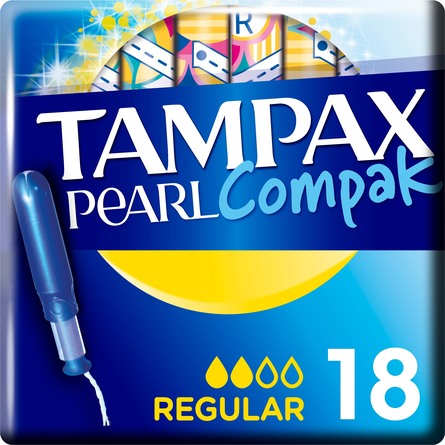 Tampax Pearl Compak Regular Tamponer 18 stk