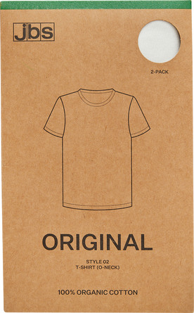 JBS T-Shirt 2-Pack Organic Cotton hvid str.S