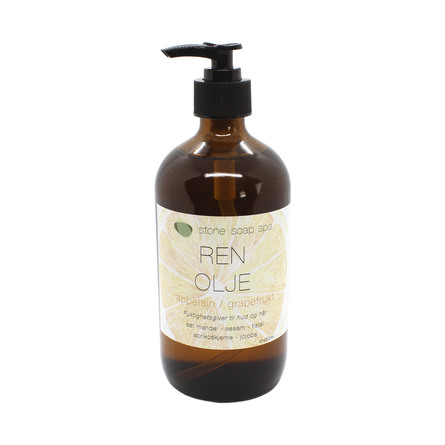 Stone Soap Spa Ren Olie Appelsin/Grapefrugt 450 ml