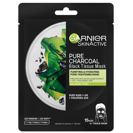 Garnier Black Tissue-maske Algae 28 g