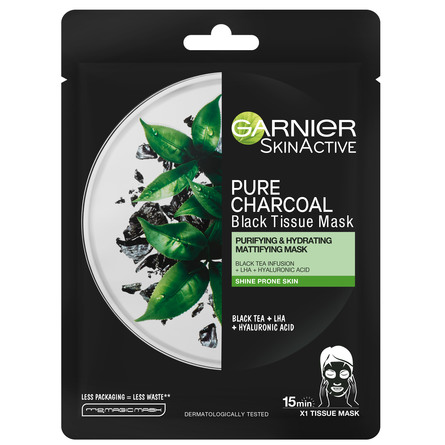 Garnier Black Tissue-maske Tea tree 28 g