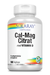 Solaray Cal-Mag med D-vitamin 180 kaps.