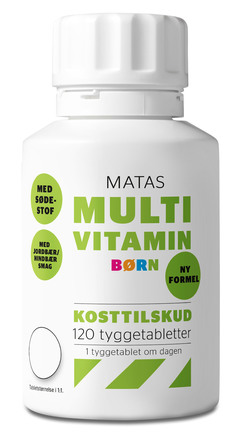 Matas Striber Multivitamin Børn med sødestof 120 tabl.
